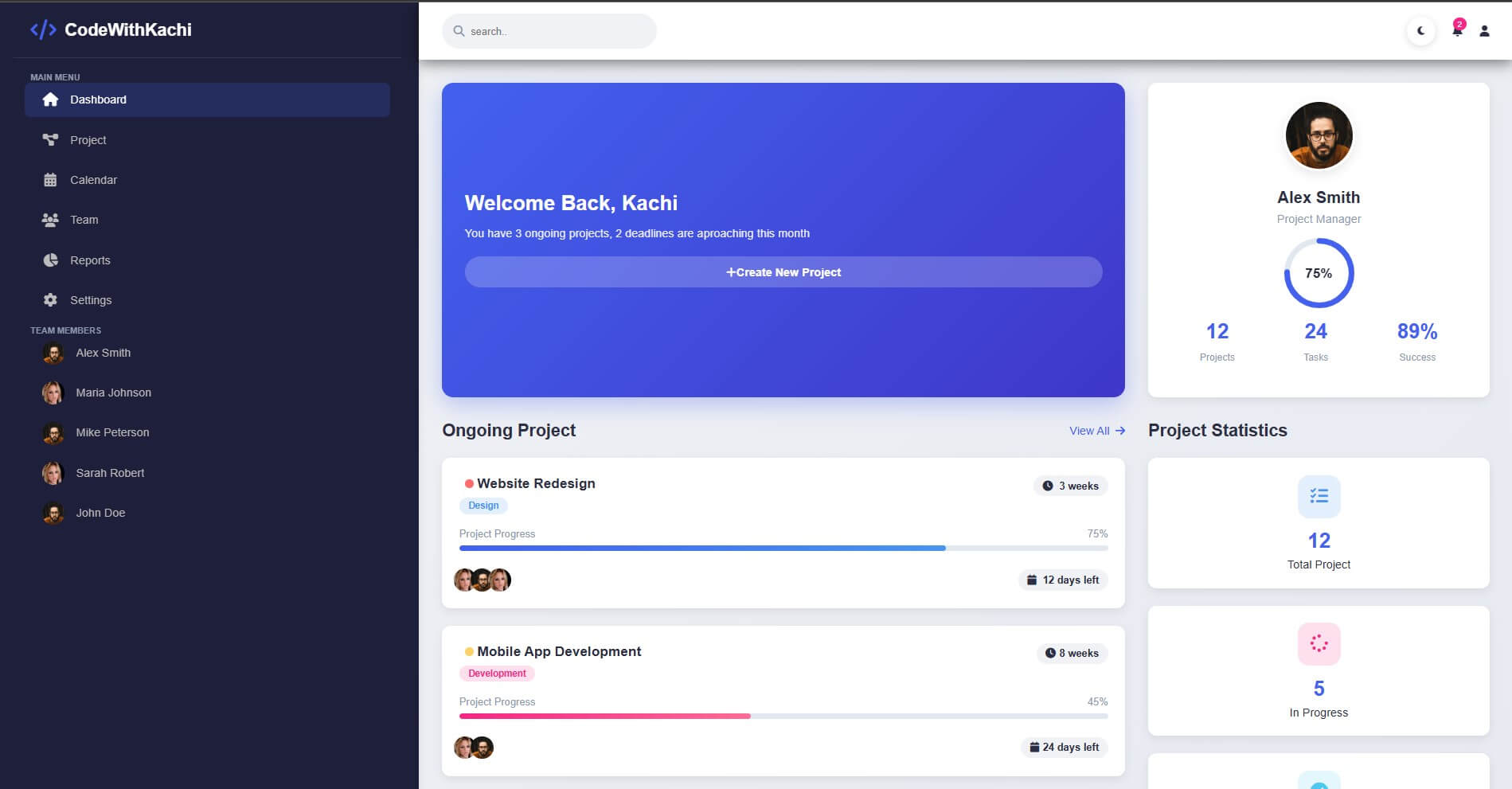 Dashboard Project